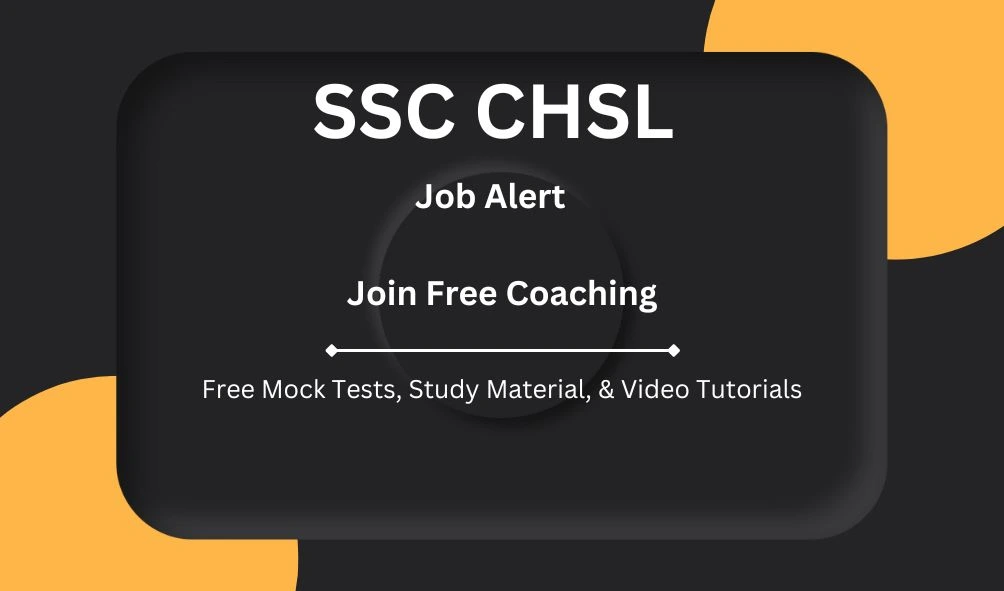 SSC CHSL Job Alert