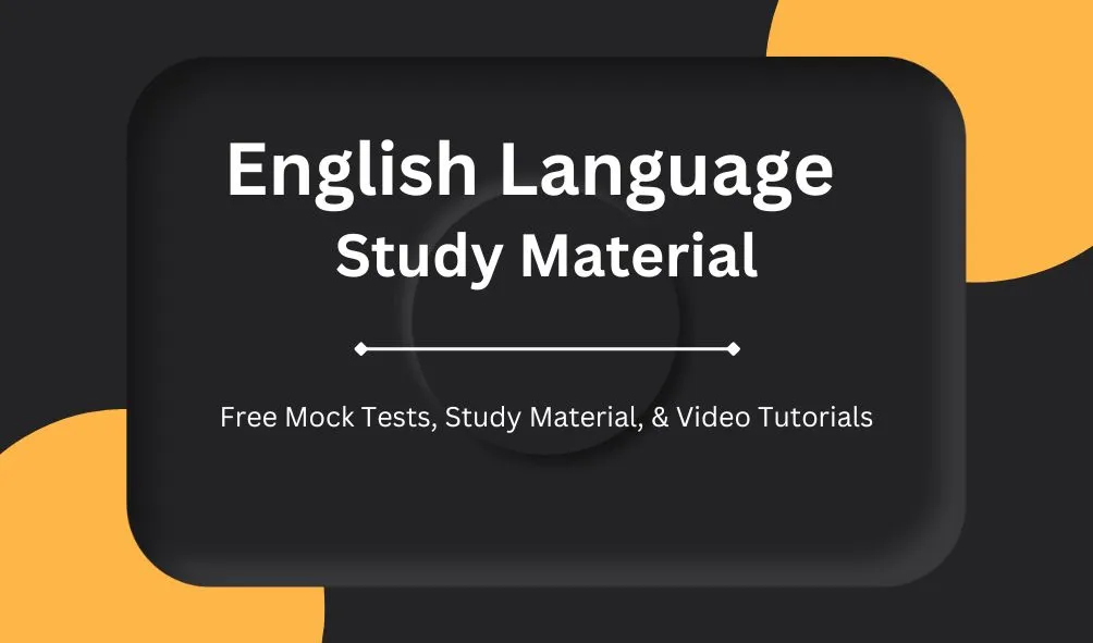 English Language Study Material