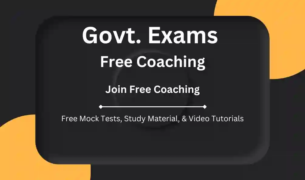 Govt Exams Free Coaching